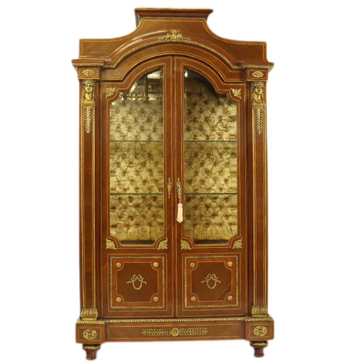 Empire display cabinet mahogany - display cabinet - living room cabinet baroque