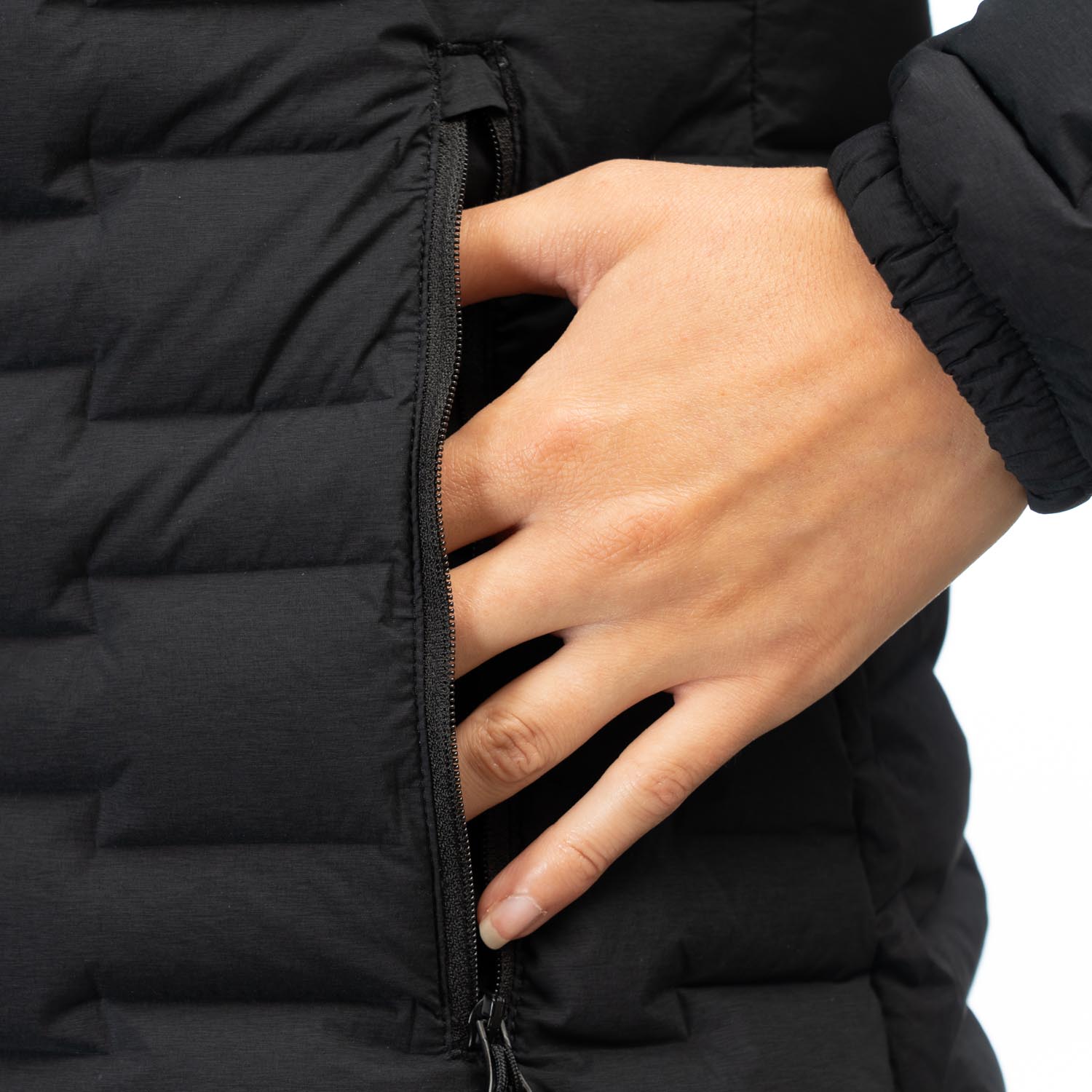 Luna stretch down jacket with hood