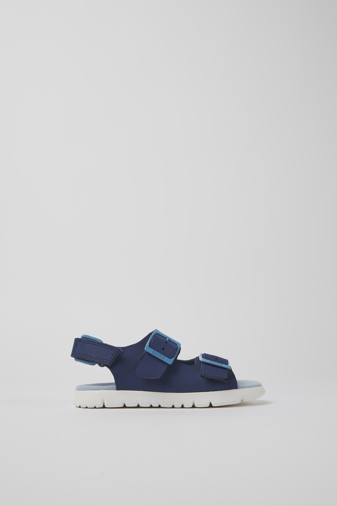 Raupen Blaue Leder Sandalen für Jungen