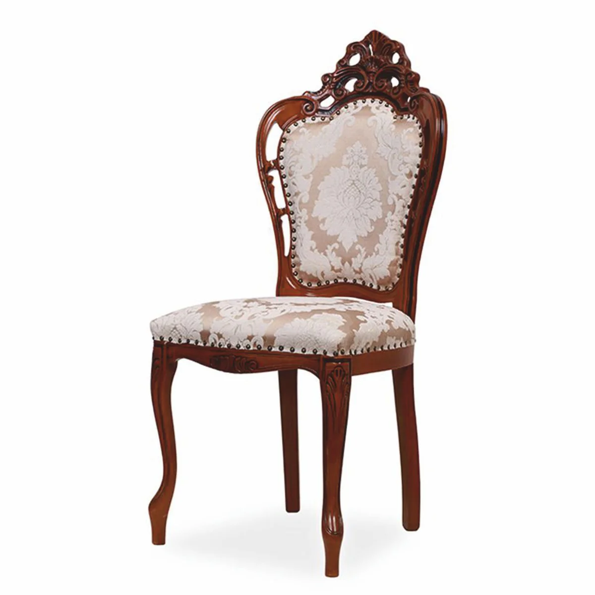 Luxury Baroque Dining Room Chair Bronze / Cream / Brown - Baroque Furniture