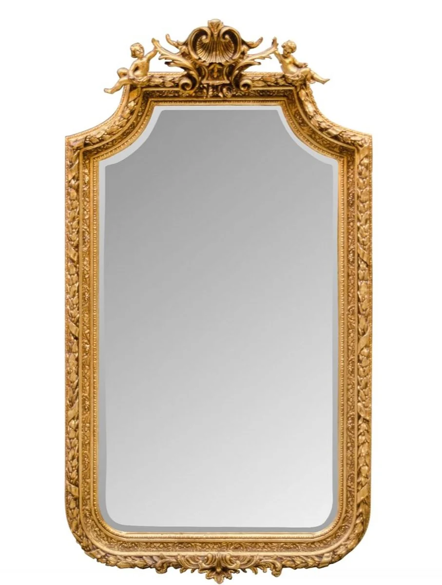 Baroque mirror with golden frame 100 x H. 175 cm - antique style furniture
