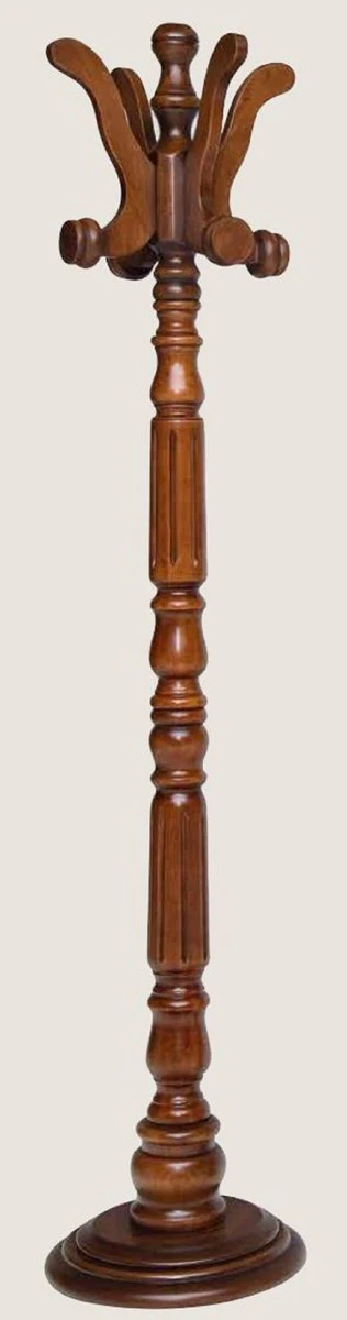 Luxury coat rack brown Ø 36 x H. 175 cm - Solid wood clothes rack - Cloakroom furniture - Hotel furniture - Luxury quality - Made in Italy
