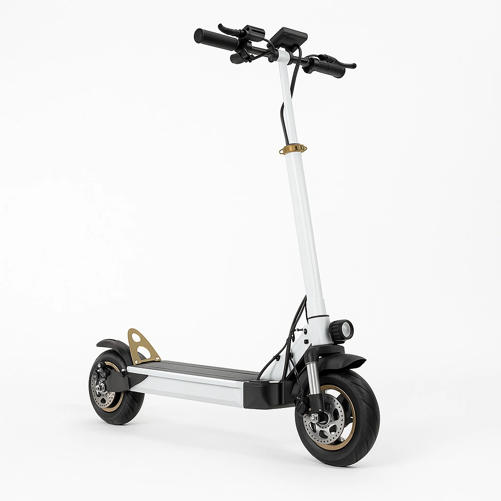 Schwarzer und weißer Aluminium-Kinderroller, geeignet für Kinder und Jugendliche