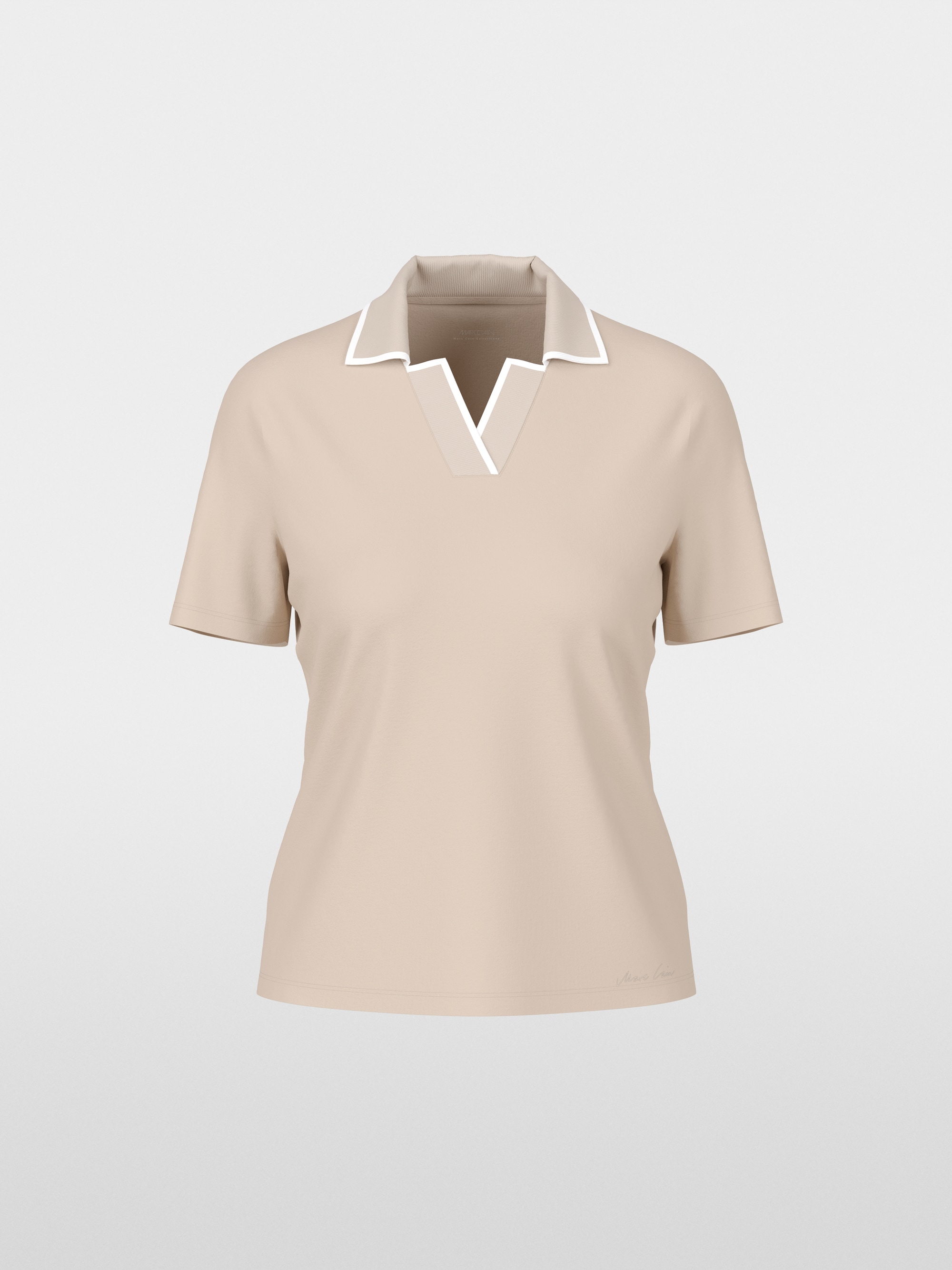 Poloshirt aus Baumwolljersey von Marc-Cain