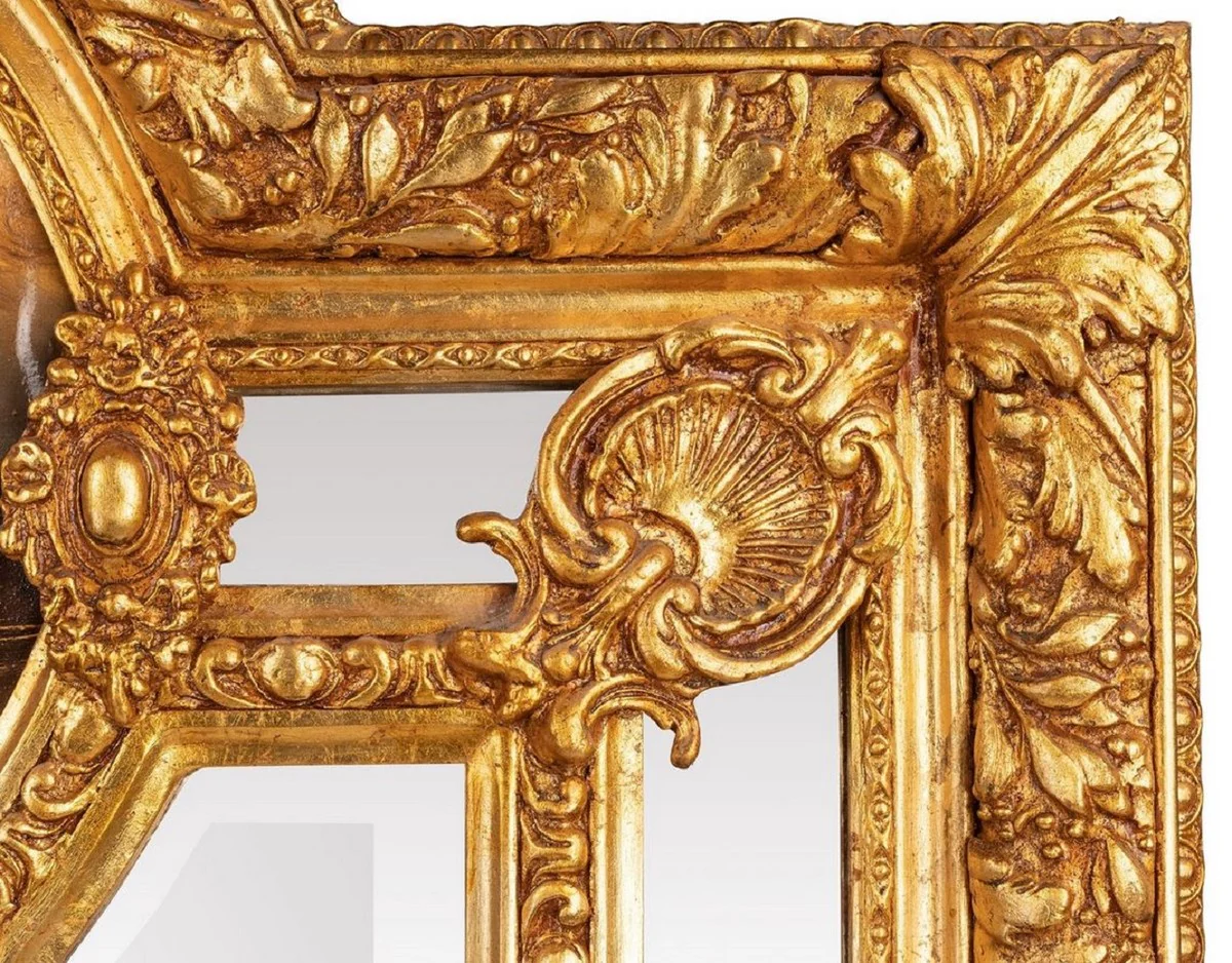 Baroque mirror gold - handmade wall mirror in baroque style - antique style wardrobe mirror - magnificent living room mirror - baroque furniture