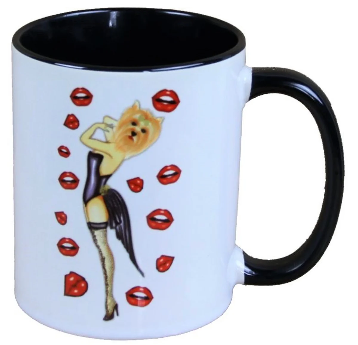 Harald Glööckler Pompöös cup dog with suspender stockings - designed by Harald Glööckler