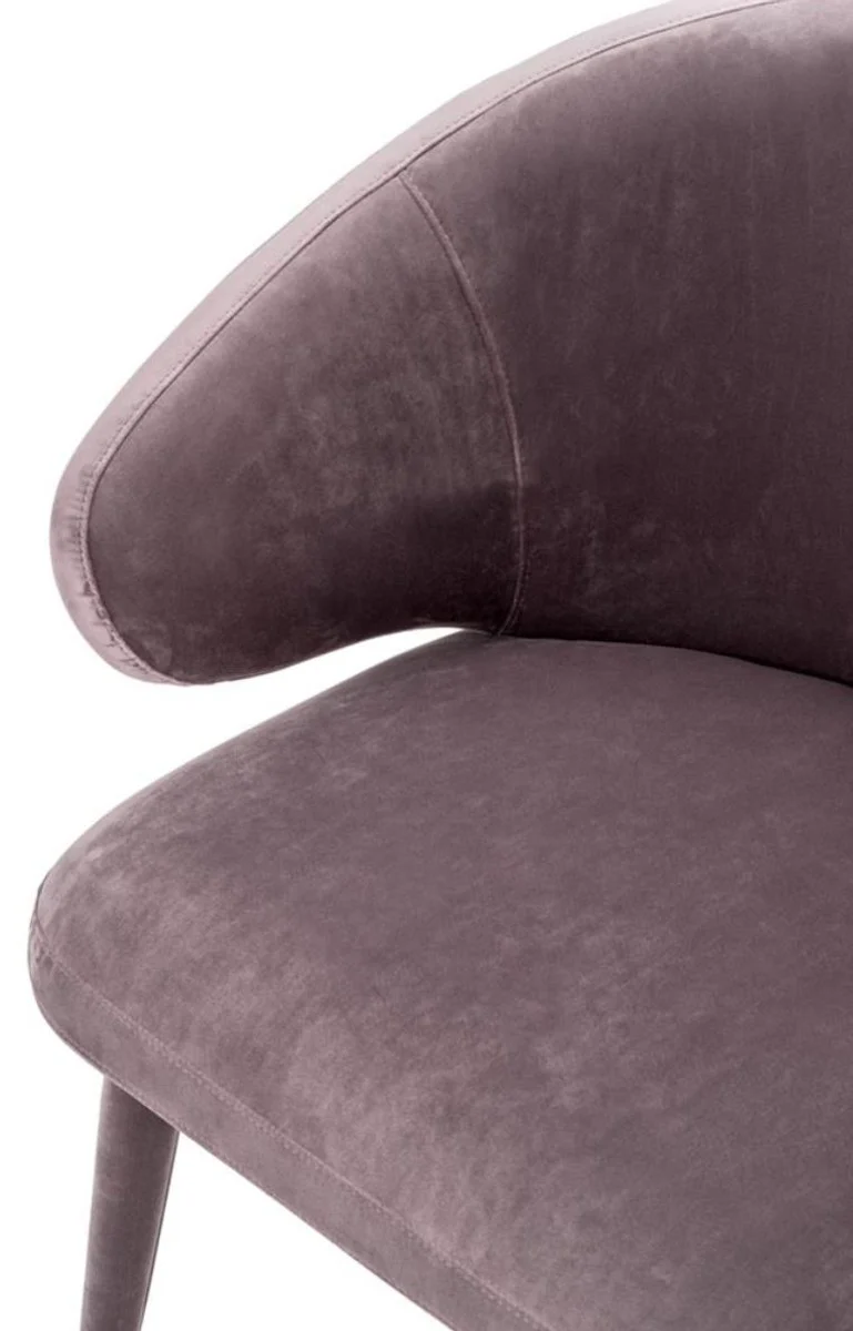 Designer dining room chair taupe 62 x 55 x H. 79 cm - luxury furniture