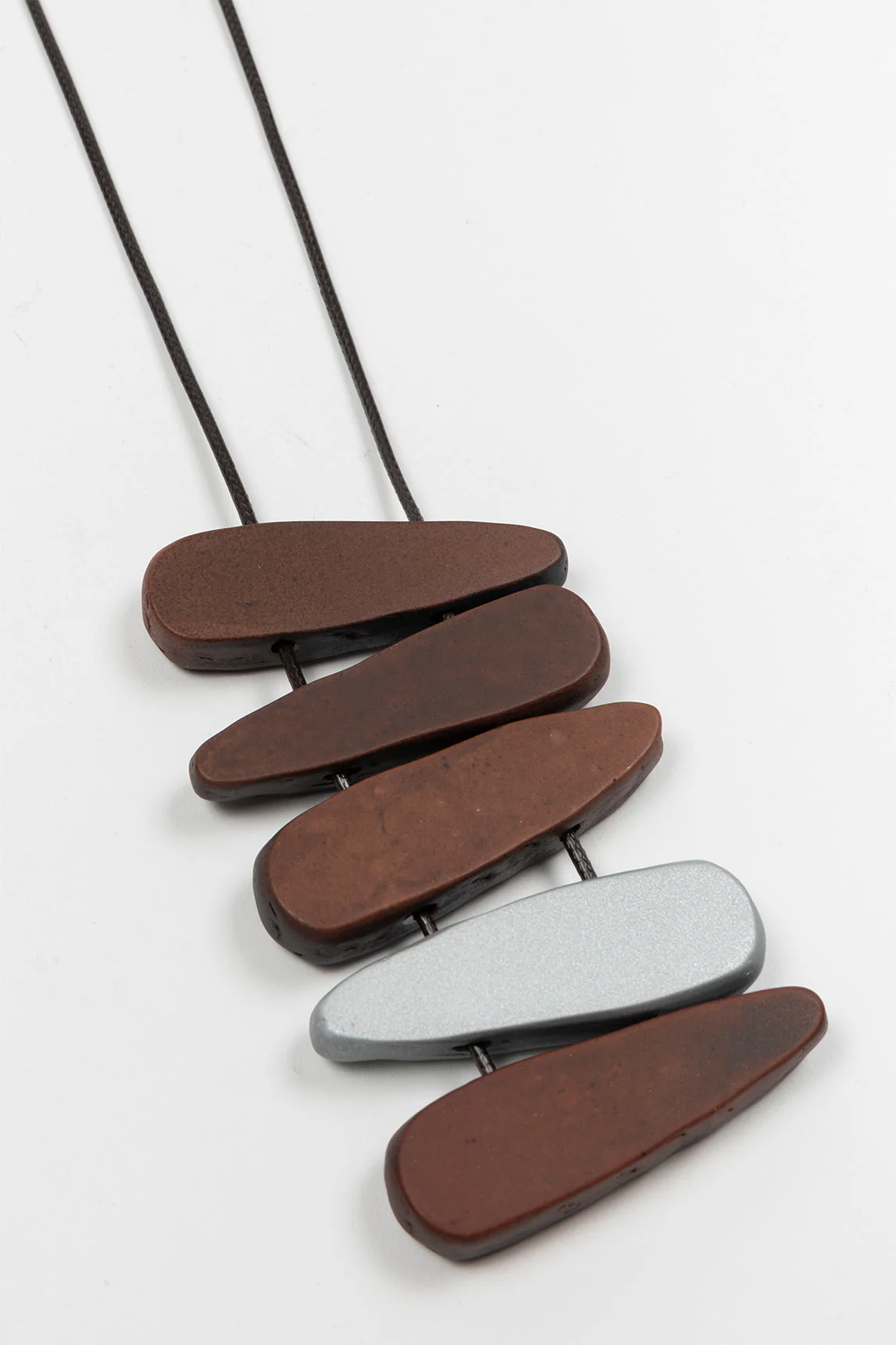 Rivera-Spanien-Halskette Es war Holz und Silber