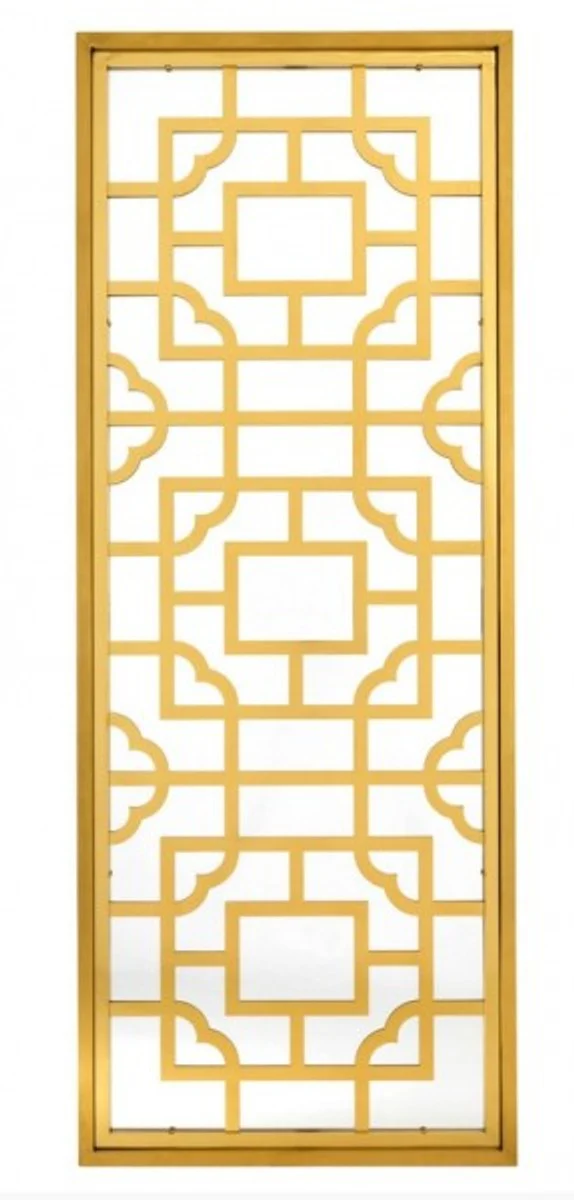 Luxus Designer Wandspiegel Gold 220 x 85 cm - Luxury Hotel Collection