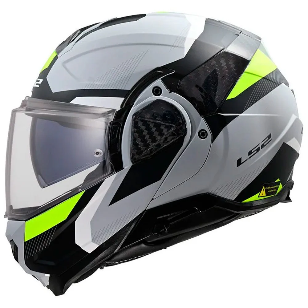 CASCO LS2 FF910 ADVANT II TRIPLE - GRIS / AMARILLO