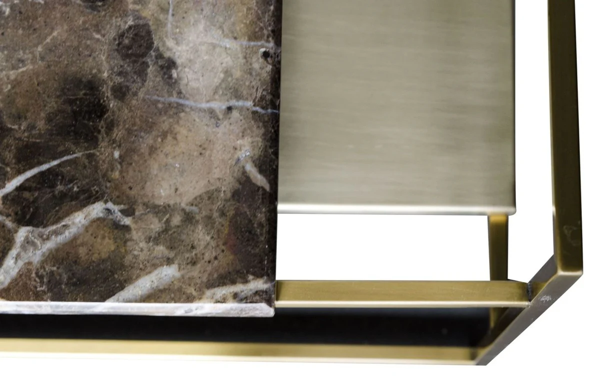 Luxury coffee table gold 100 x 100 x H. 39.5 cm - designer living room table