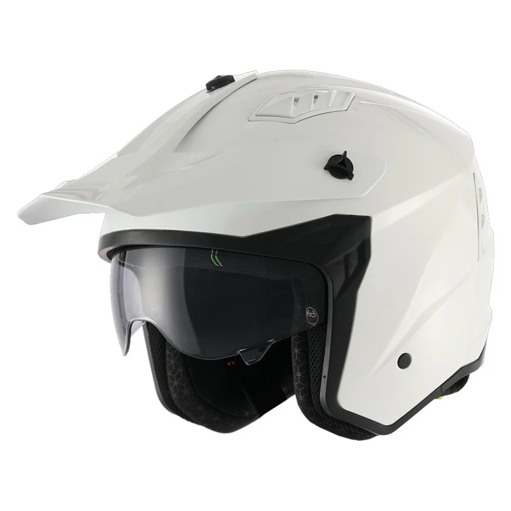 CASCO TRIAL UNIK PLUTON DV MONOCOLOR - BLANCO