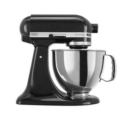 Artisan 5 Qt. 10-Speed Caviar Stand Mixer mit flachem Beater, 6-Wire Whip und Dough Hook Attachments