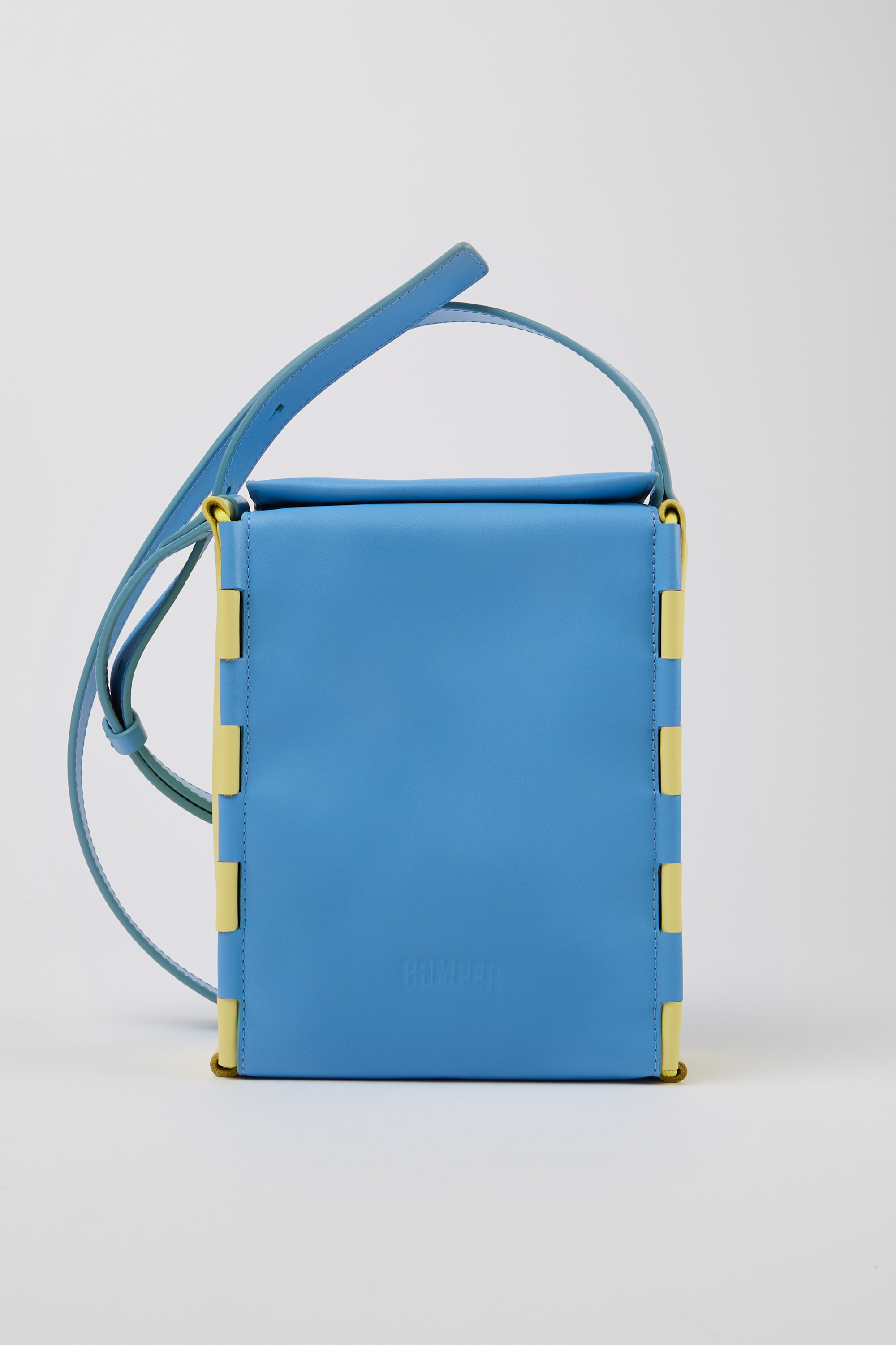 Tie Bags - Blaue und gelbe Crossbody Tasche