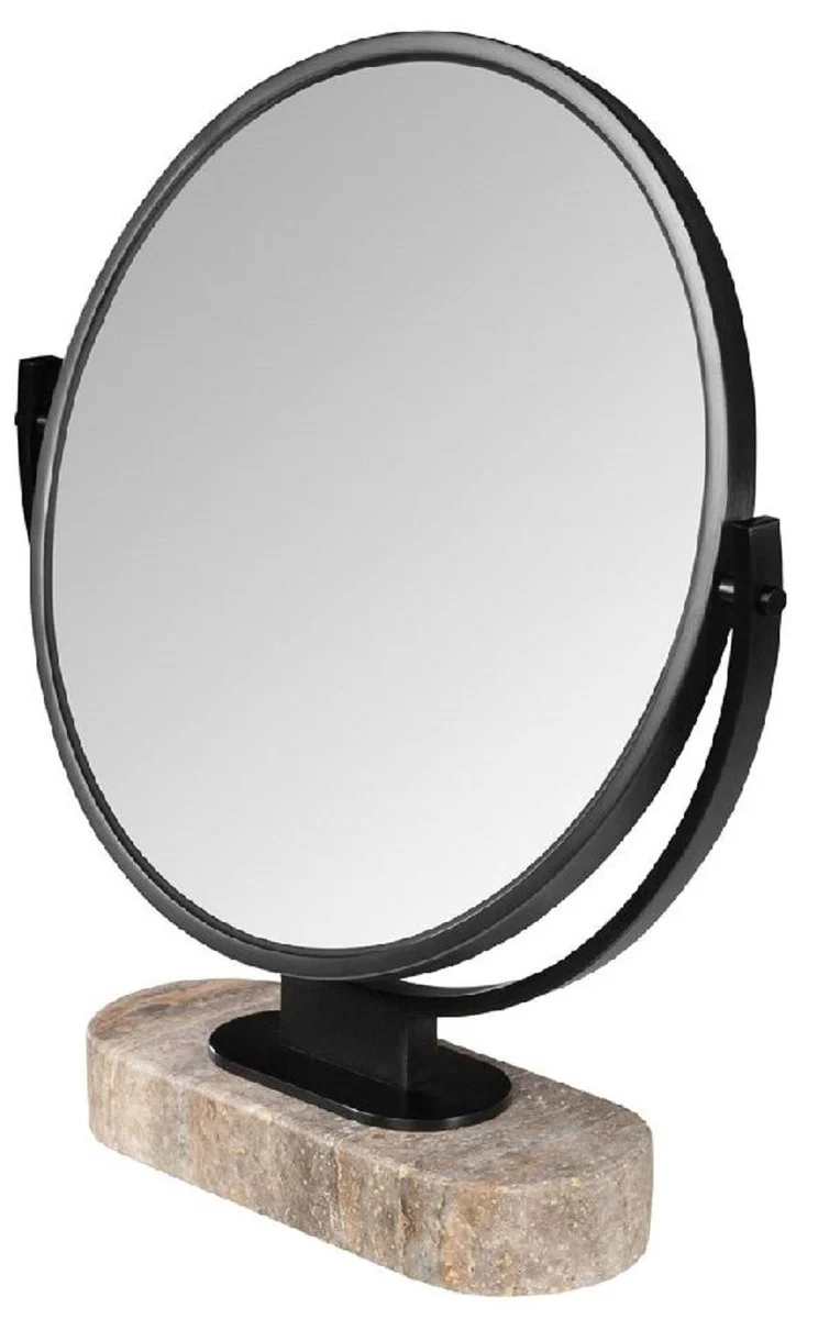 Luxury make-up mirror black / gray H. 51 cm - dressing table mirror
