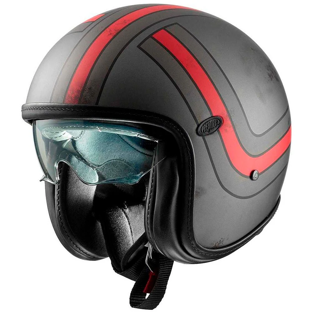 CASCO JET PREMIER VINTAGE PLATINUM EX 92 BM - GRIS / ROJO