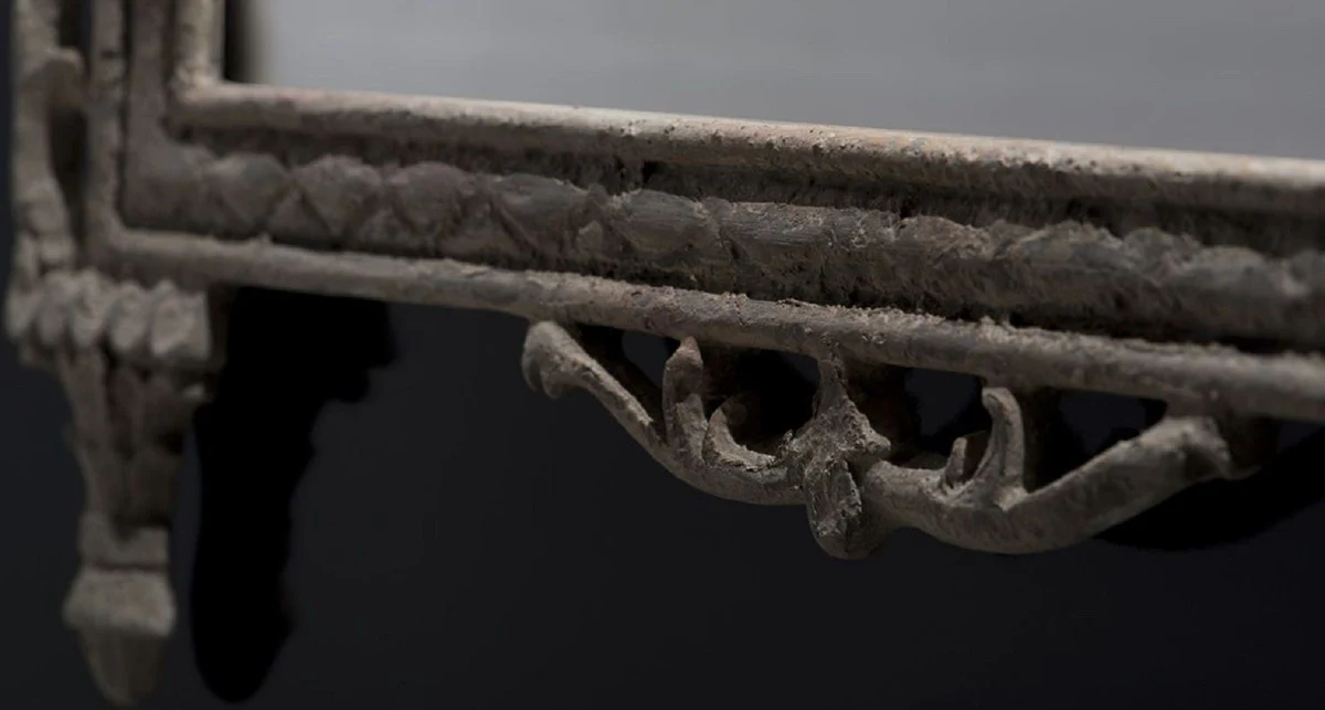 Baroque mirror gray - magnificent handmade wall mirror in baroque style - antique style wardrobe mirror - living room mirror - baroque decorative accessories