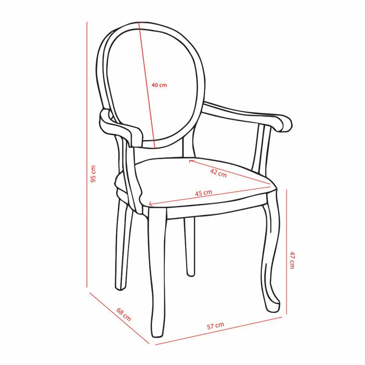 Luxury Baroque Dining Chair with Armrests Spy Teddy Bear Blue / Brown