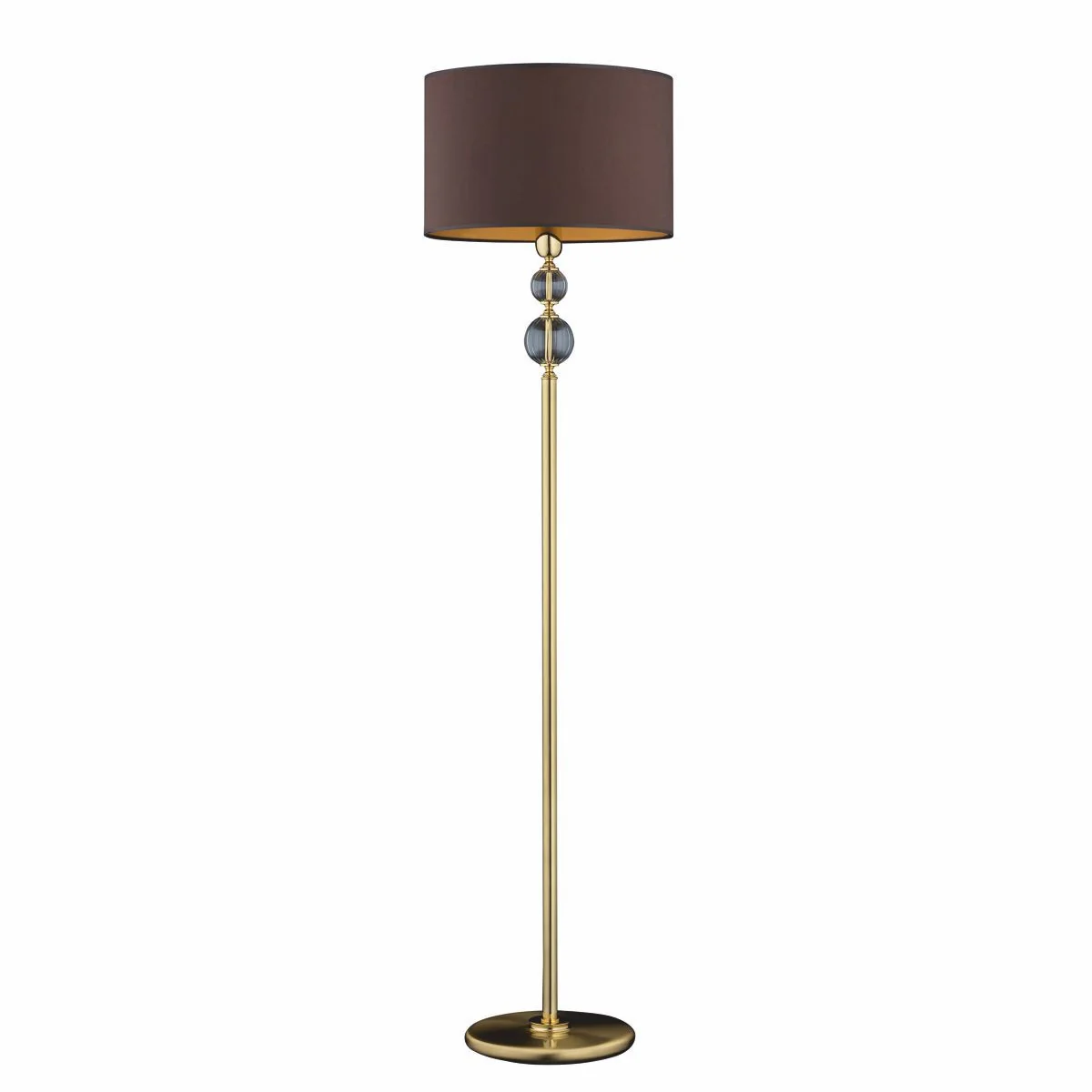 Luxury Baroque floor lamp gold / brown H. 172 cm - Baroque style floor lamps