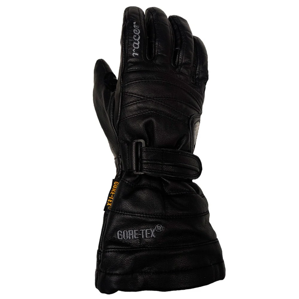 RACER GLOVES SILVER LADY BLACK