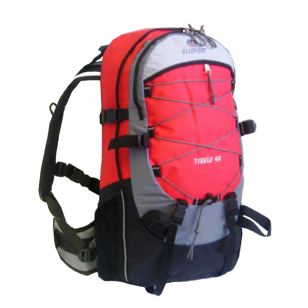 Mochila de trekking Clisport TIRELU 40L roja