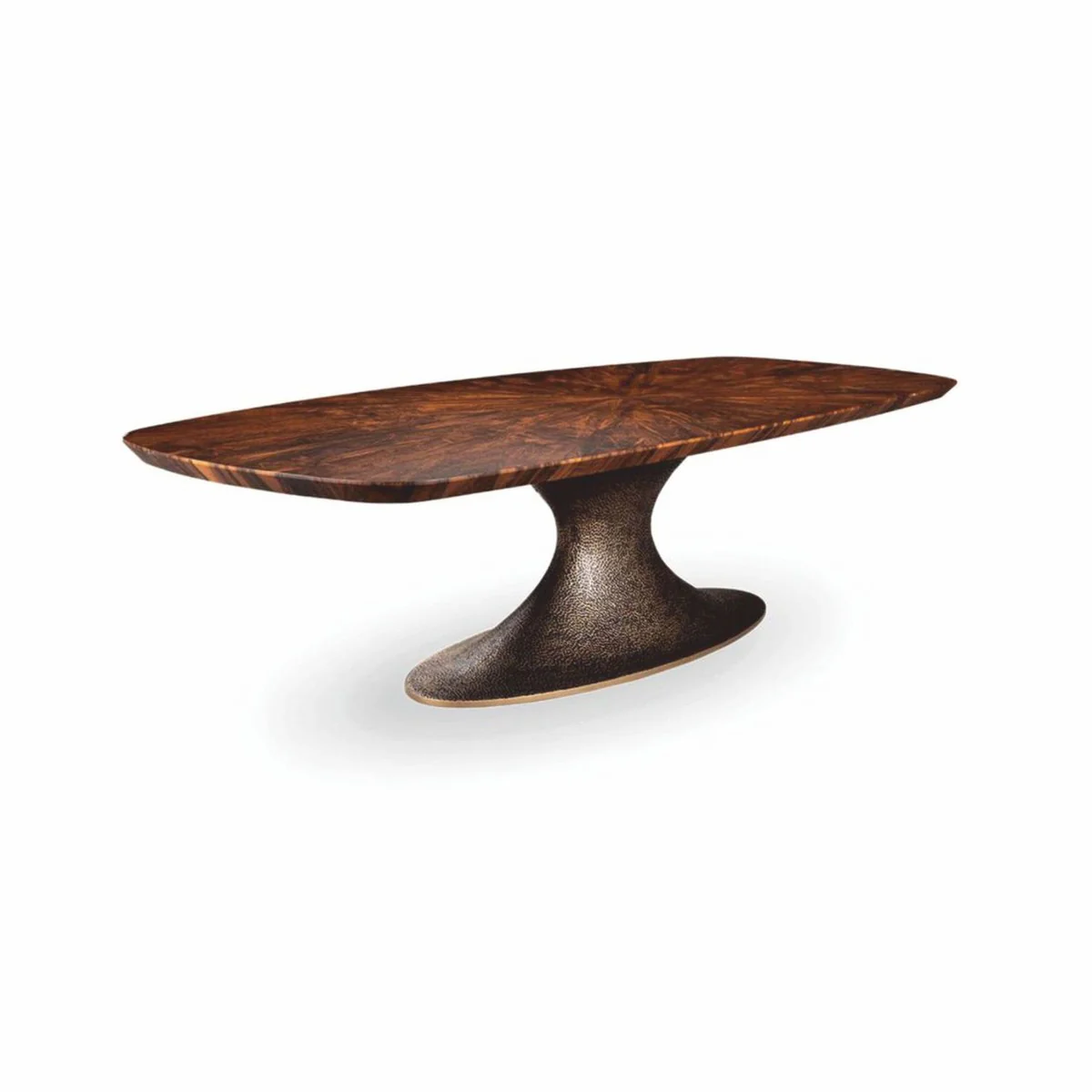 Luxury dining table brown / antique yellow gold 260 cm - dining room furniture