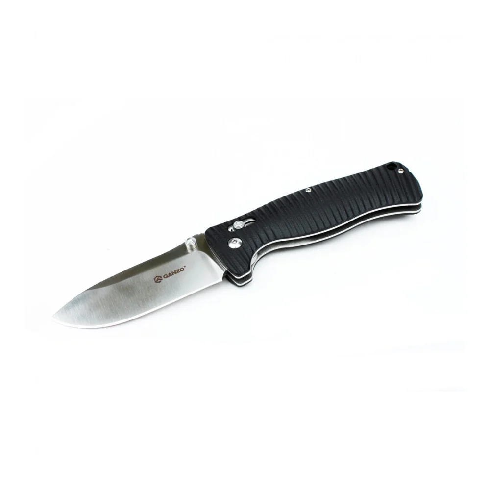 Navaja plegable de bolsillo Ganzo G720 KNIFE acero – negra