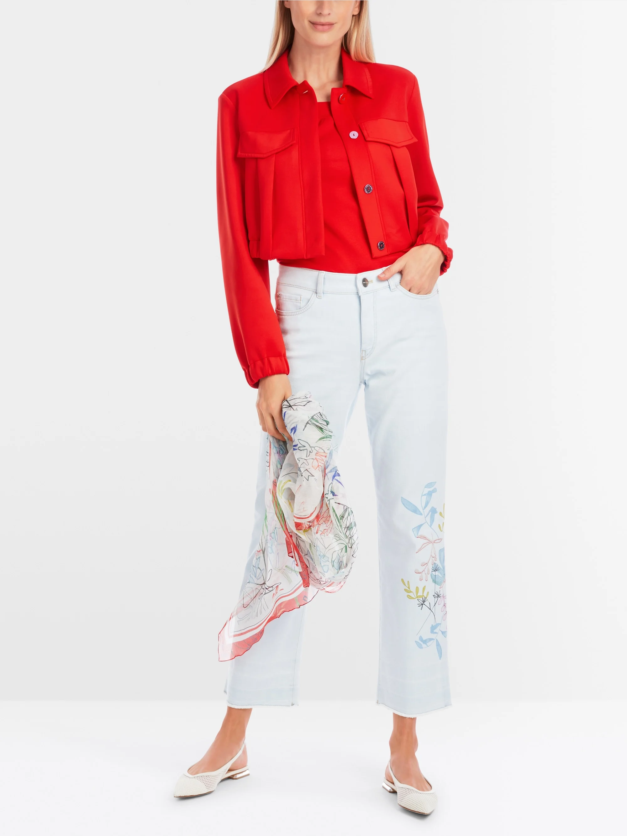 Kurze Marc-Cain-Jacke aus Scuba-Jersey