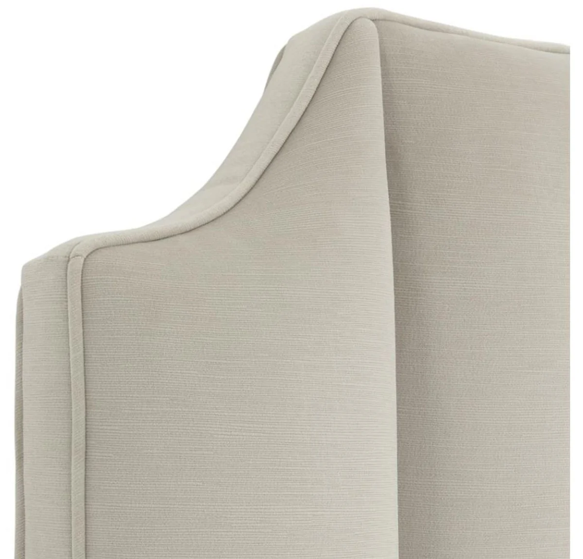 Luxury bed headboard light gray 189 x H. 181 cm - designer bedroom furniture