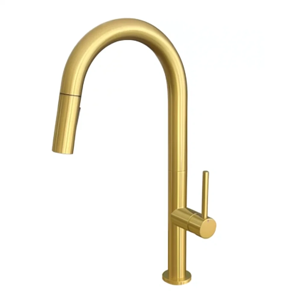 Einhebel-Küchenarmatur aus Messing für Spülbecken, 4,75 × 22,4 × 43,3 cm - UVBz5dizPTfv