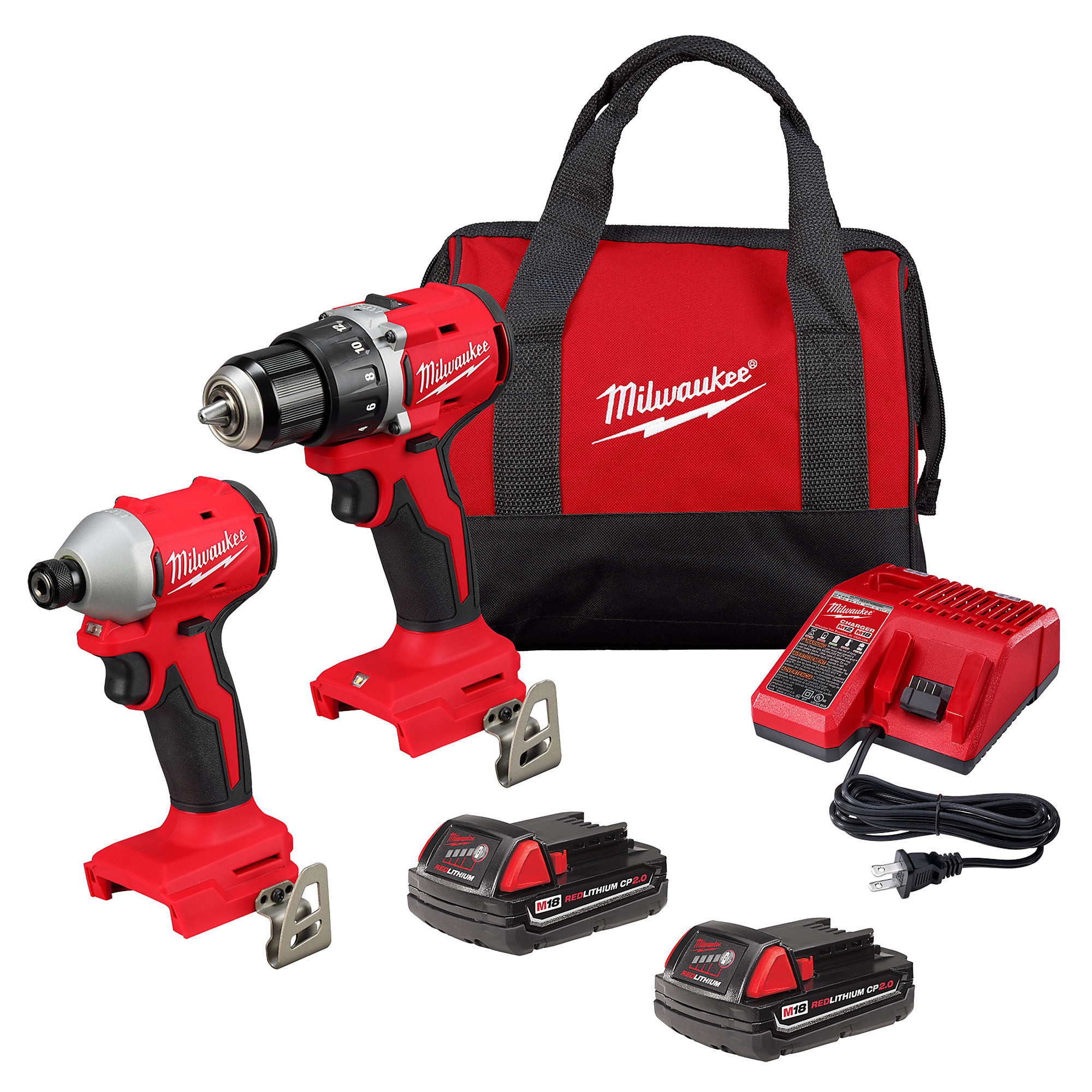 Milwaukee, M18 Kompakt Brushless 2-Tool Combo Kit