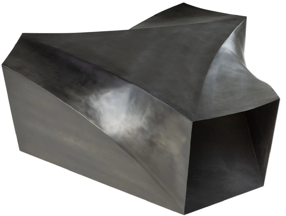 Designer steel coffee table dark gray 107 x 120 x H. 41 cm - Living room table - Designer living room furniture