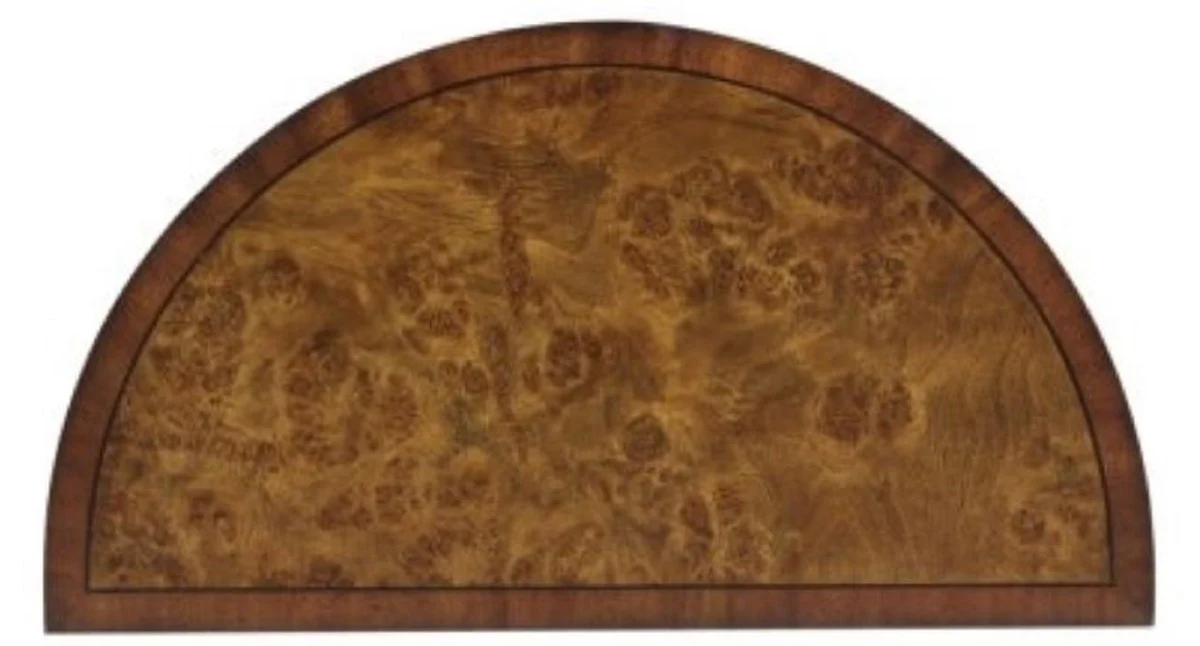 Luxury Art Nouveau chest of drawers light brown / brown 51 x 28 x H. 82 cm - Small semi-circular cabinet with door