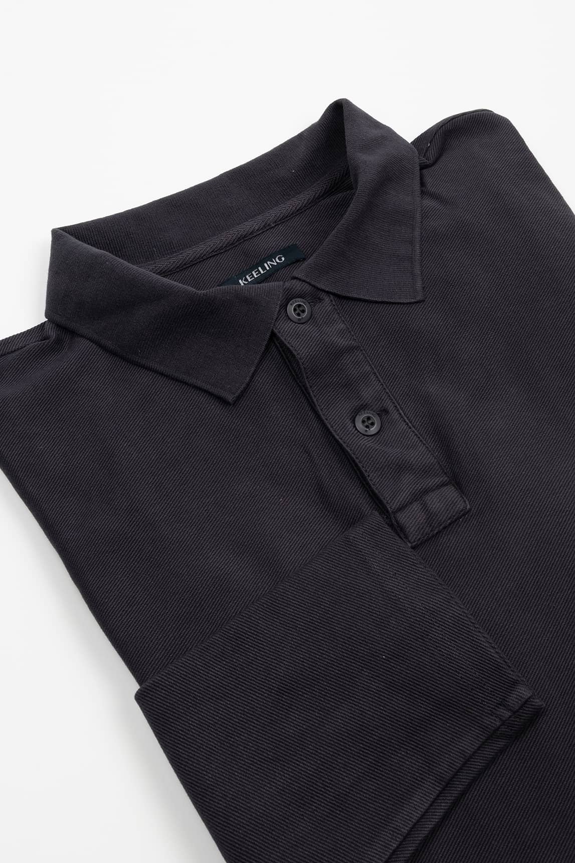 Rivera-Spanien Polo Keeling Manga Larga Negro