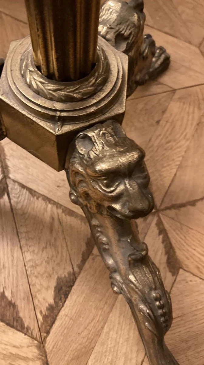 Luxury Baroque Dressboy Antique Gold / Brown 47 x 47 x H. 121 cm - Antique Style Clothes Rack - Coat Rack - Mute Servant - Bedroom Accessories - Baroque Furniture