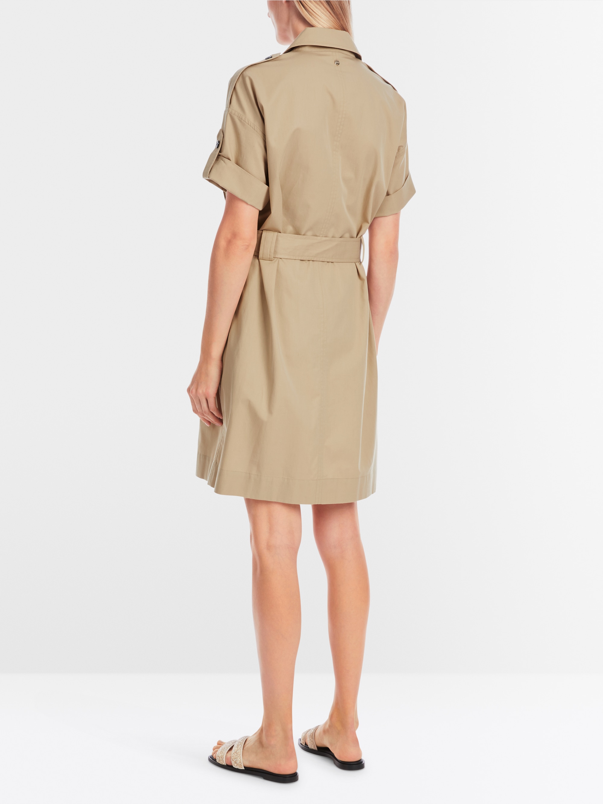 Einfarbiges Hemdkleid im Utility-Stil von Marc-Cain