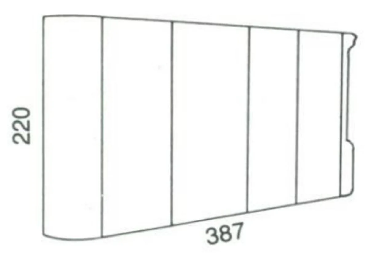 Luxury baroque cabinet white / multicolored / gold - noble living room cabinet in baroque style - baroque living room furniture - luxury quality - made in Italy