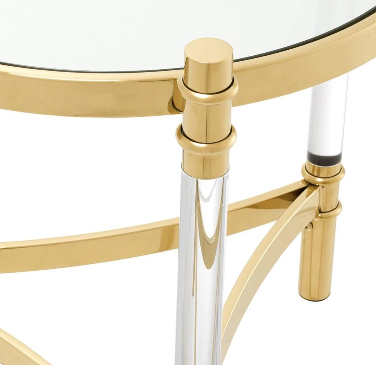 Living room side table gold Ø 50 x H. 55 cm - luxury collection