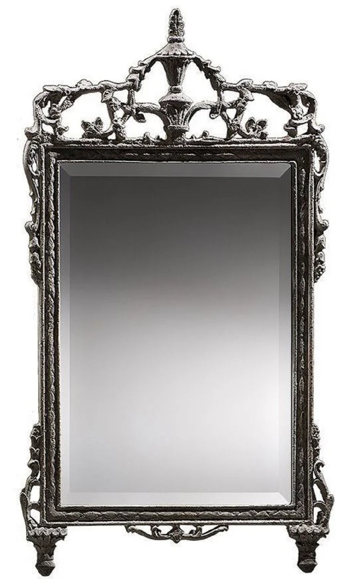 Baroque mirror gray - magnificent handmade wall mirror in baroque style - antique style wardrobe mirror - living room mirror - baroque decorative accessories