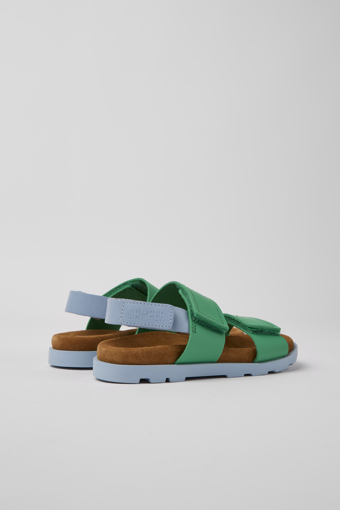 Brutus Sandal Blau und grüne Leder Sandalen für Jungen