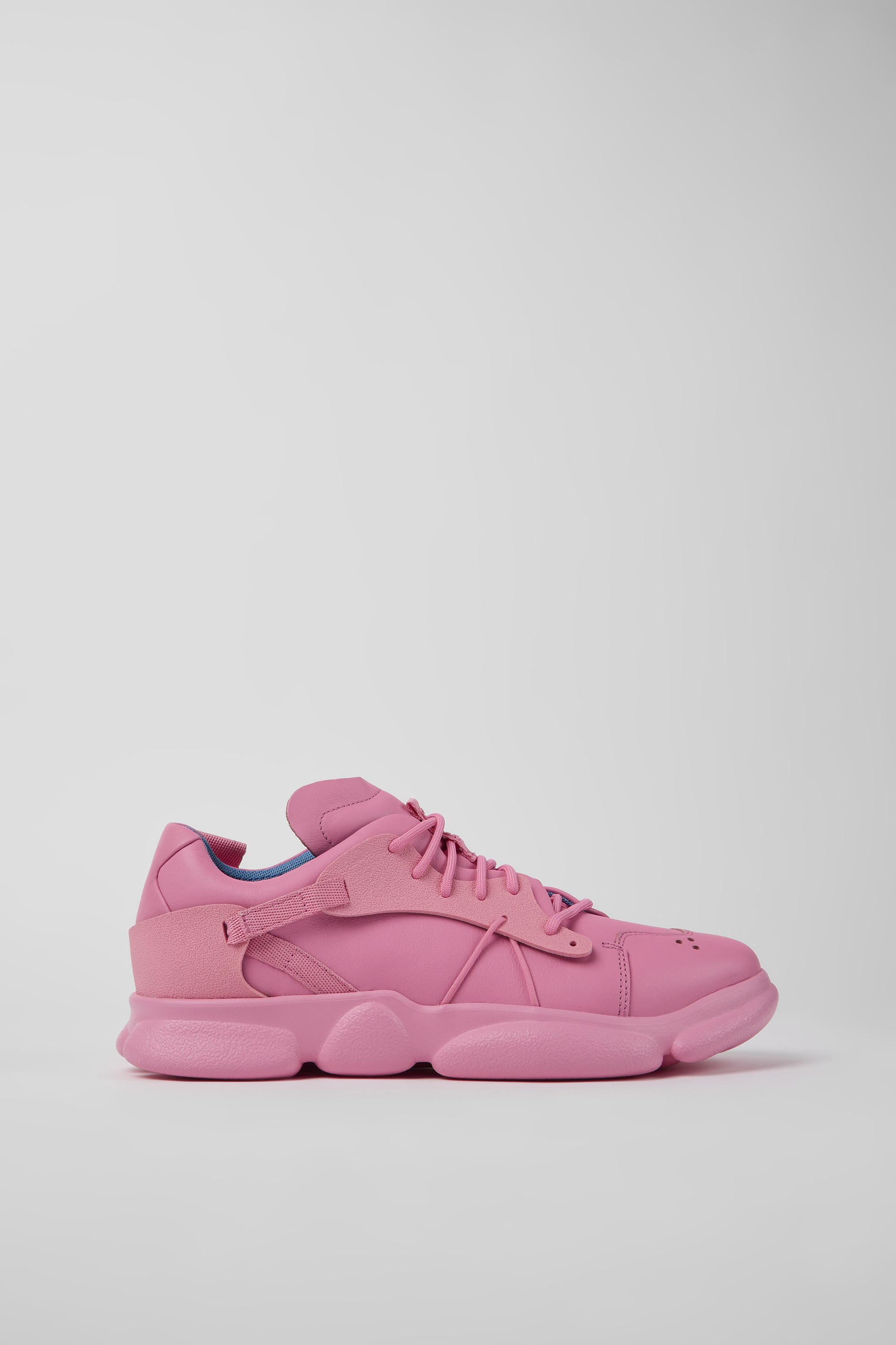 Karst - Pink Leder und Textil Sneaker für Herren