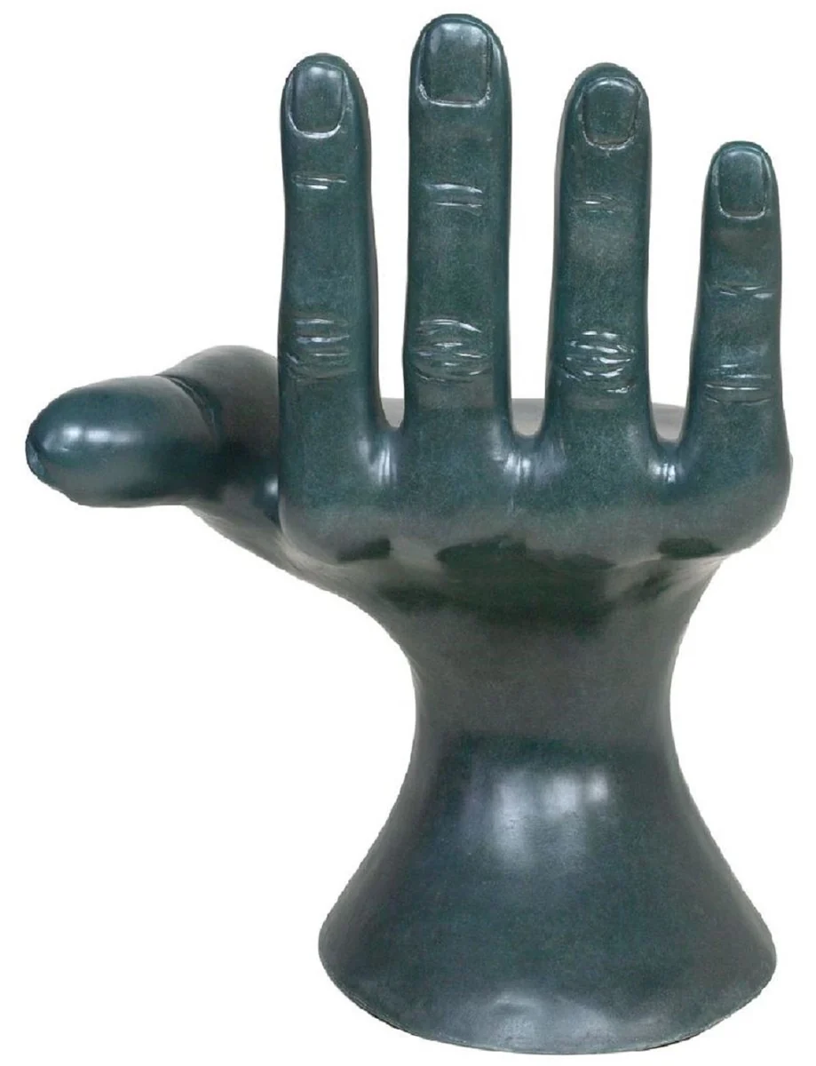 Luxury designer chair hand ocean blue 60 x 50 x H. 89 cm - Fiberglass chair - Luxury furniture - Designer furniture - Fiberglass furniture