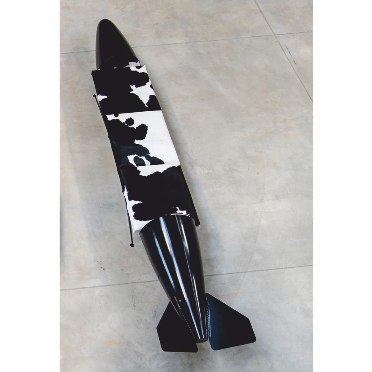 Luxury bench in torpedo shape 560 cm - original additional tank Tornado Fighter German Air Force