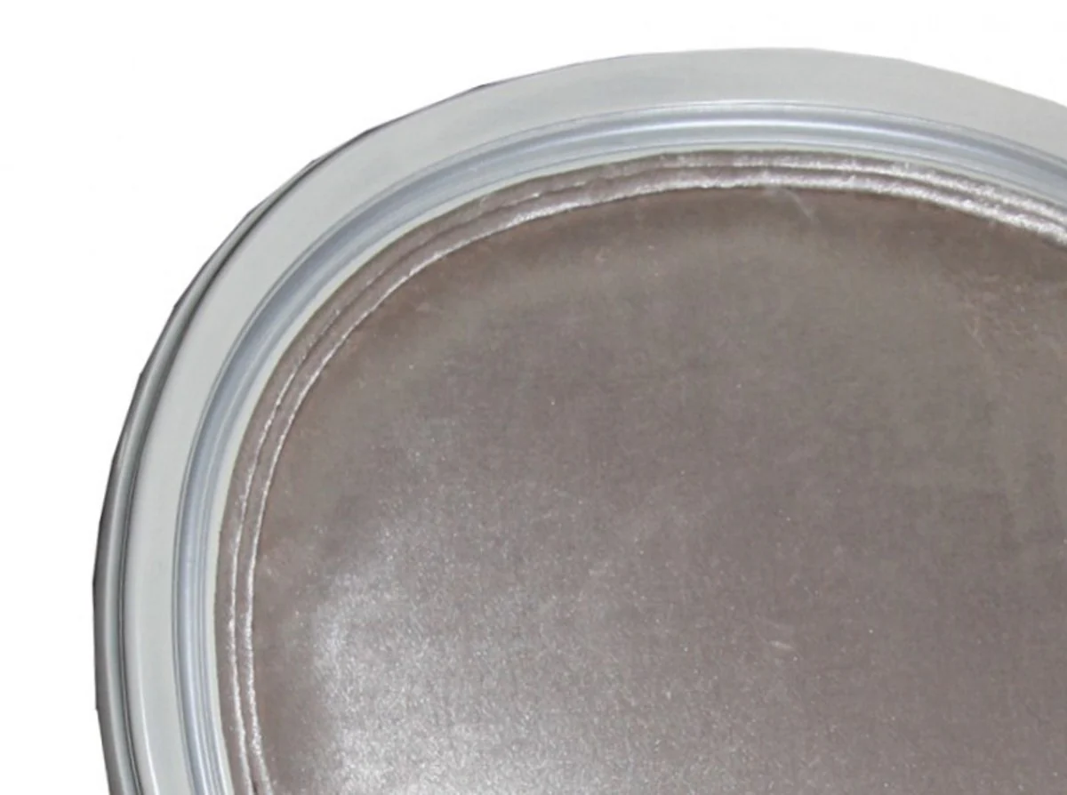 Baroque dining room chair with armrest beige / white / silver - designer chair - luxury quality