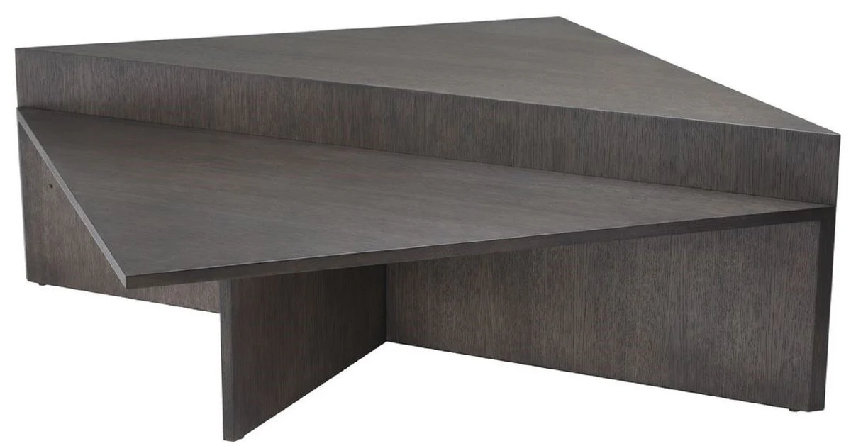 Luxury coffee table set mocha colors - 2 oak veneer living room tables - living room furniture - luxury quality