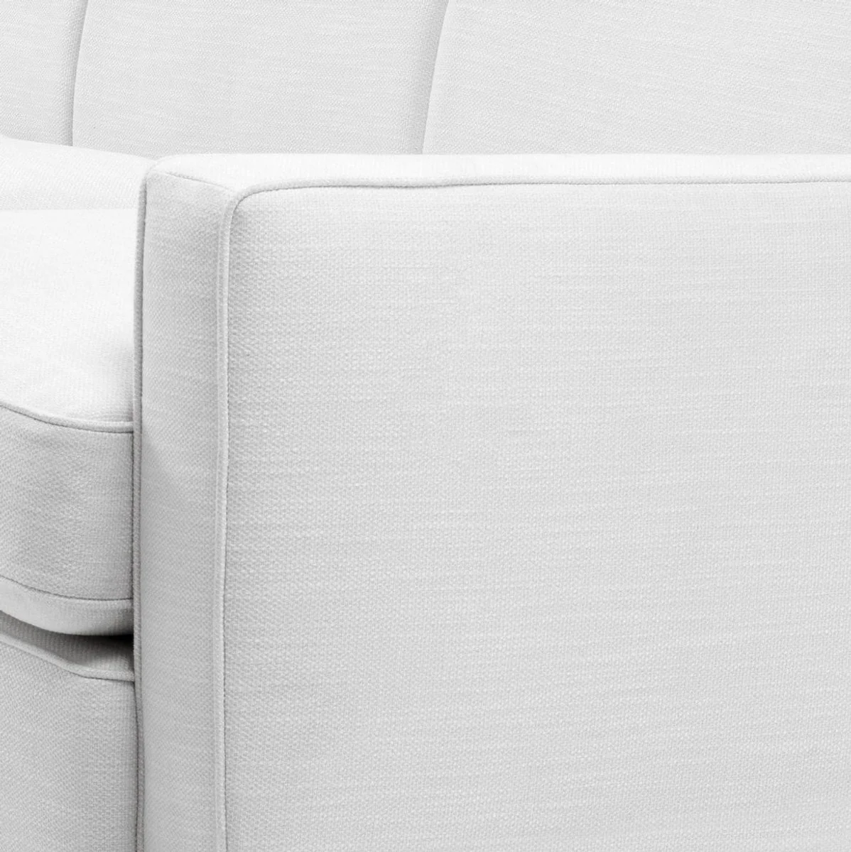 Luxury living room sofa white / black 229 x 94 x H. 82 cm - Luxury living room furniture