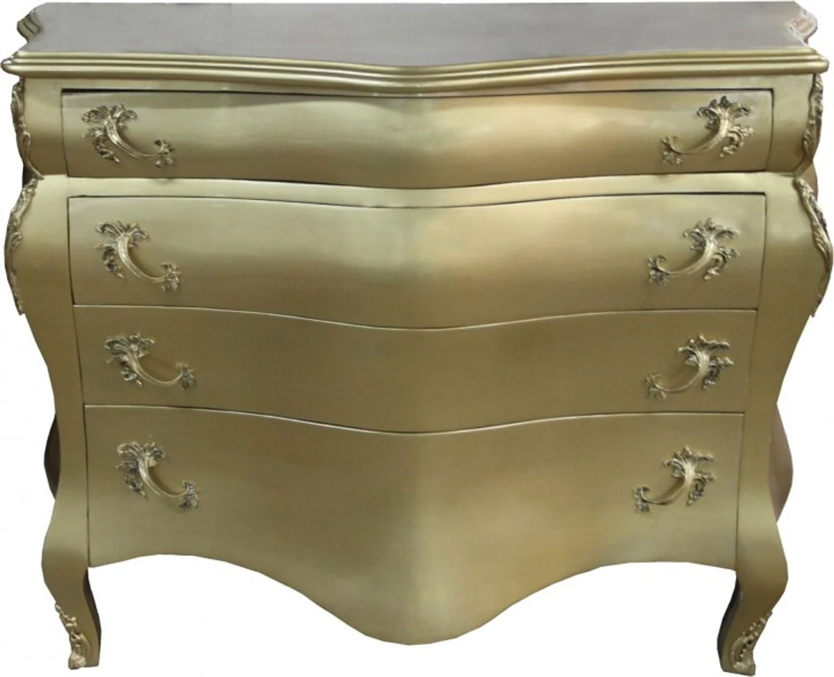 Baroque chest of drawers gold W 120 H 94 cm - handmade baroque furniture