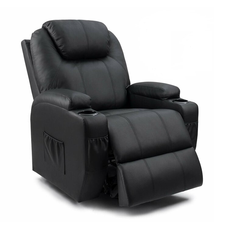 Kunstleder Power Lift Recliner Stuhl mit Massage- und Heizfunktionen