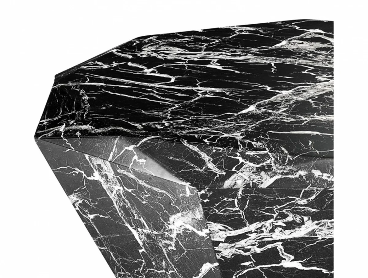 Art Deco Luxury Faux Marble Coffee Table - Living Room Salon Table - Luxury Collection