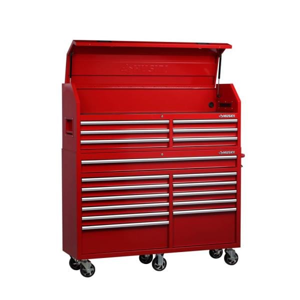 61 IN W 18-DRAWER-KONBINATIONEN FÜR KÖNIGLICHE UND ROLLE CABINET-SET IN GLOSS RED